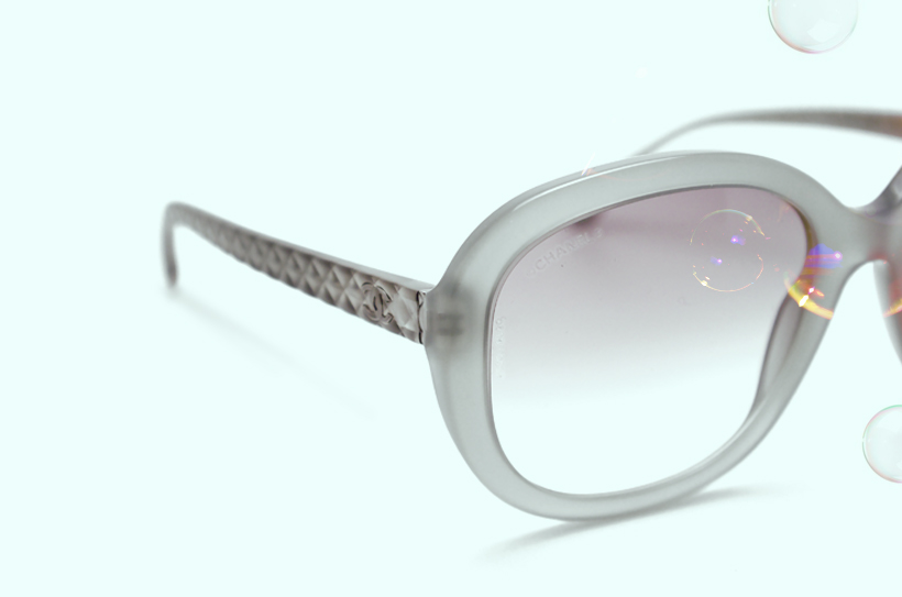 lunette chanel matelassée verte