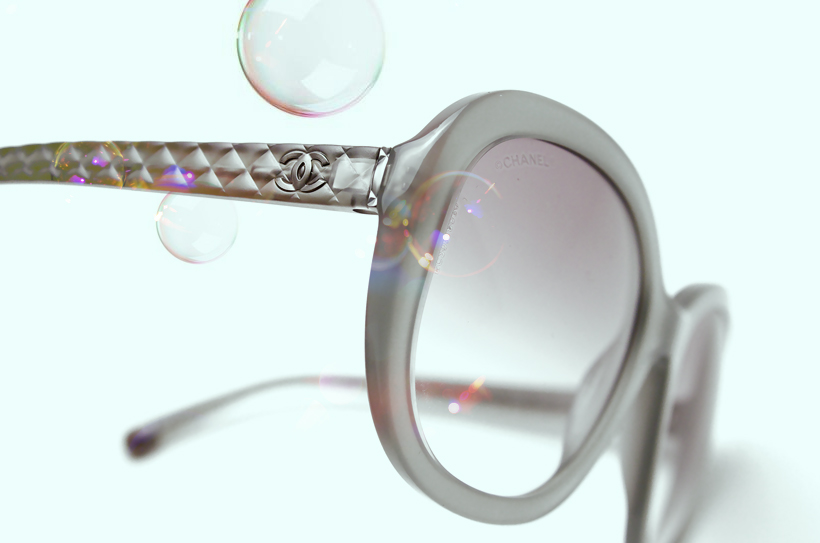 lunette chanel verte matelassée-visiofactory