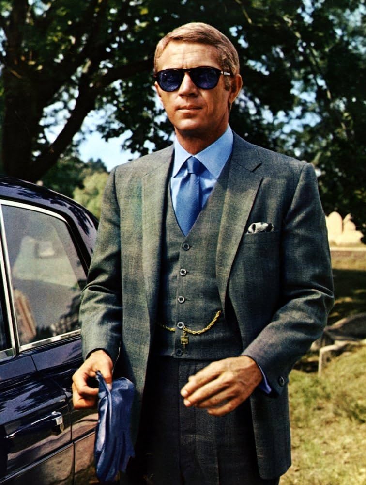 Steve McQueen portant les Persol 714 dans The Thomas Crown Affair