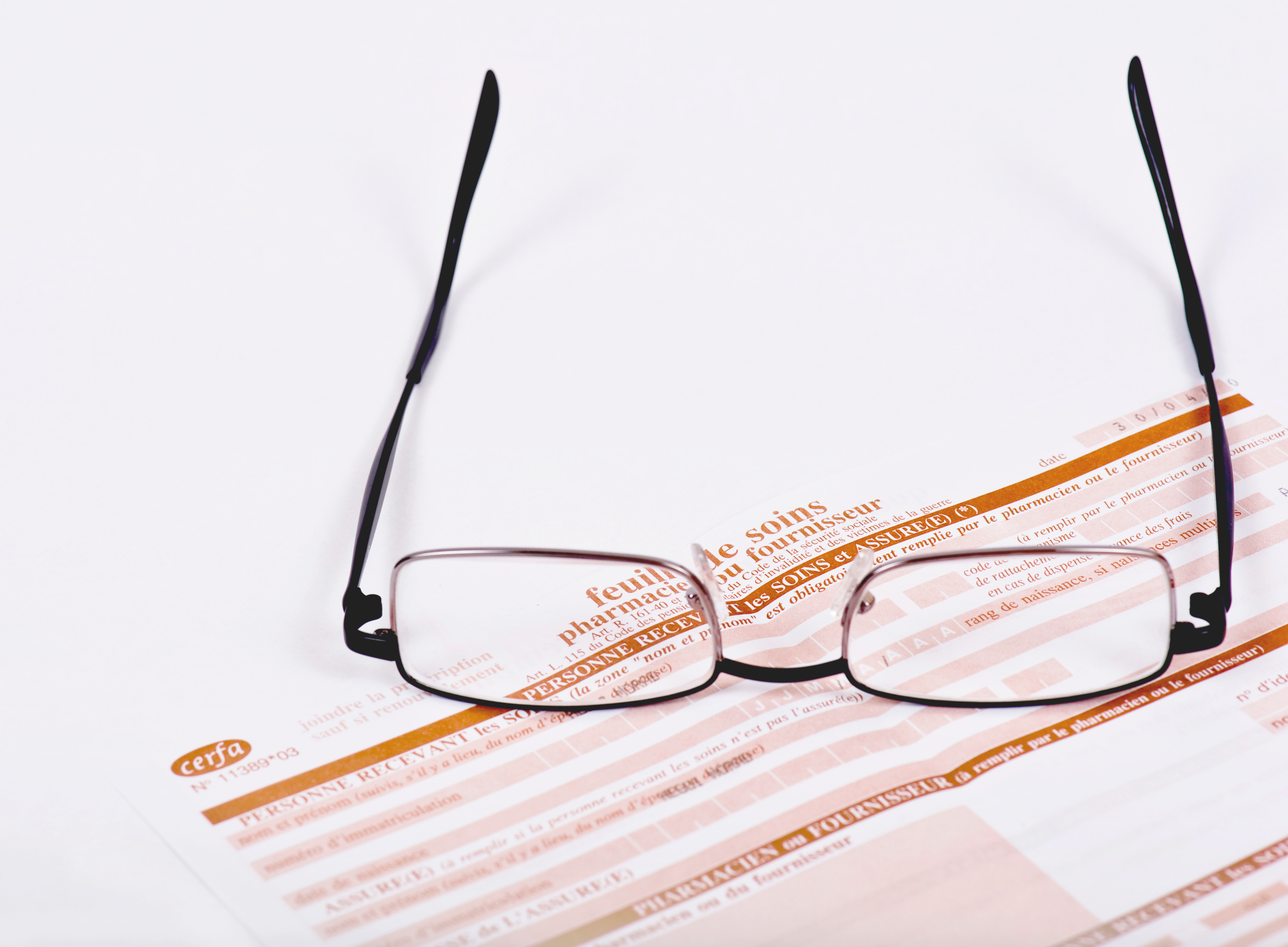 Formulaire de remboursement lunettes et mutuelle
