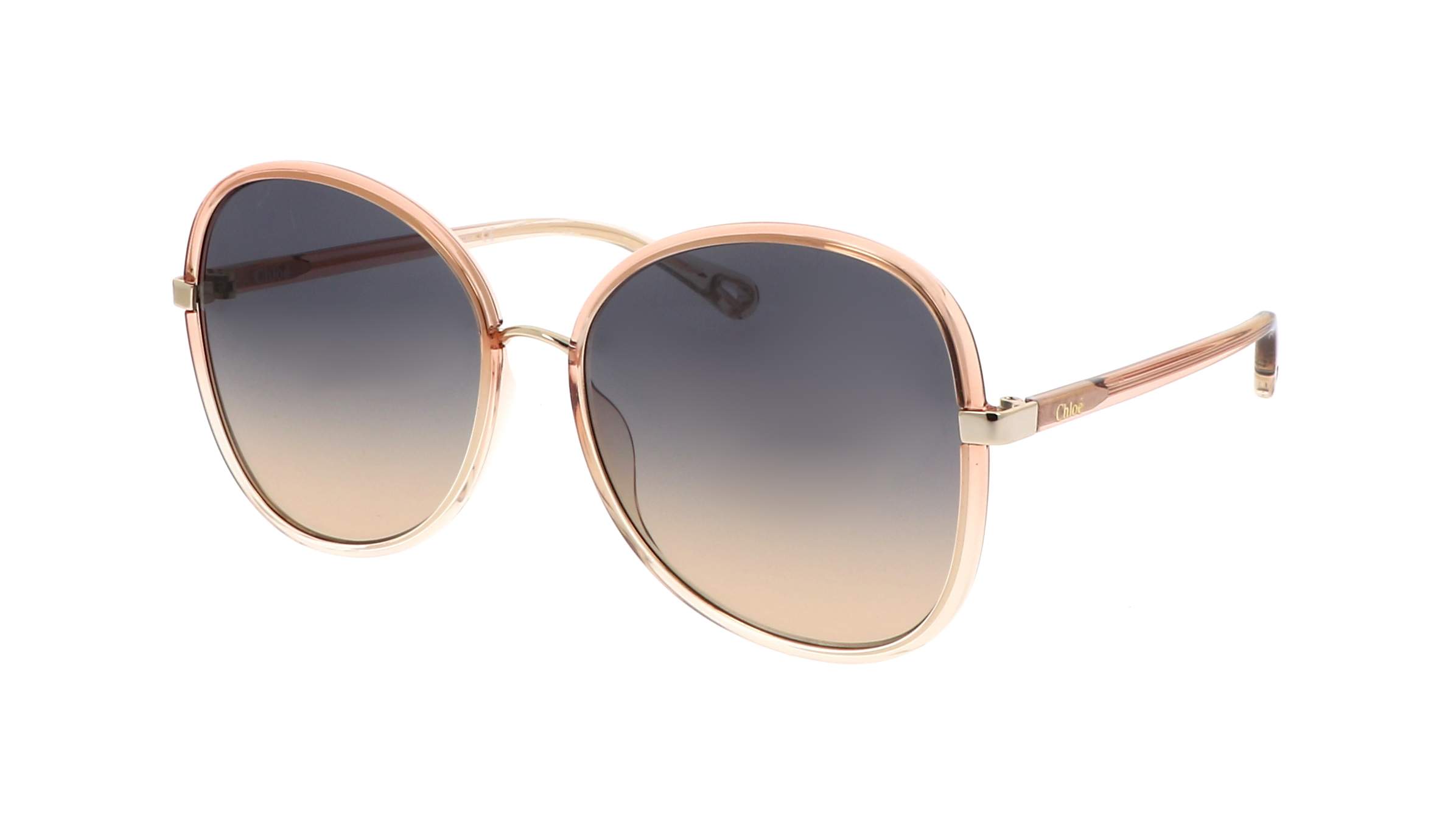 Chloé CH0030S 004 60-17 lunettes de soleil oversize doré et verres dégradés