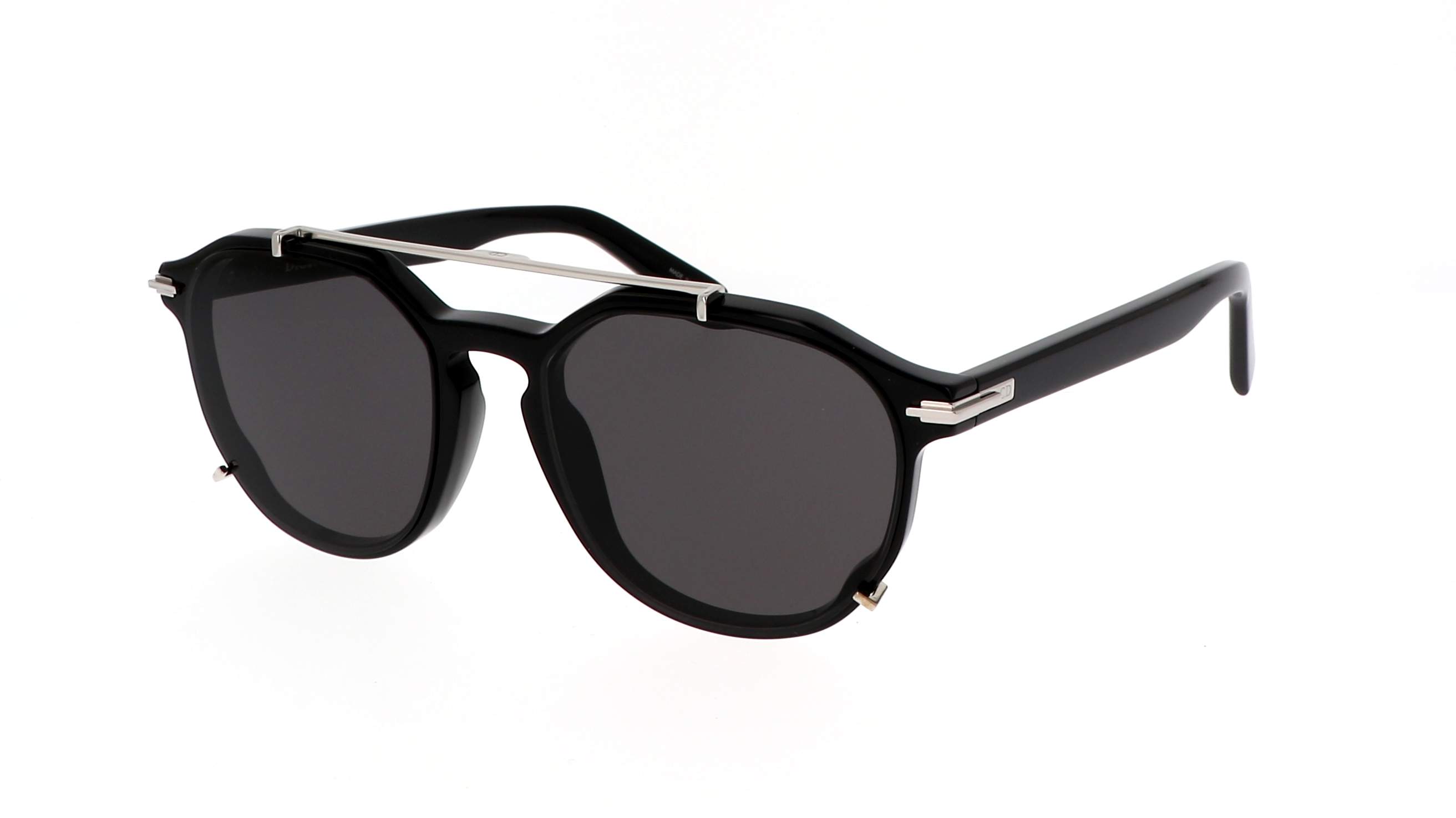 Lunettes de soleil Dior DiorBlackSuit RI 10A0 noires rectangulaires