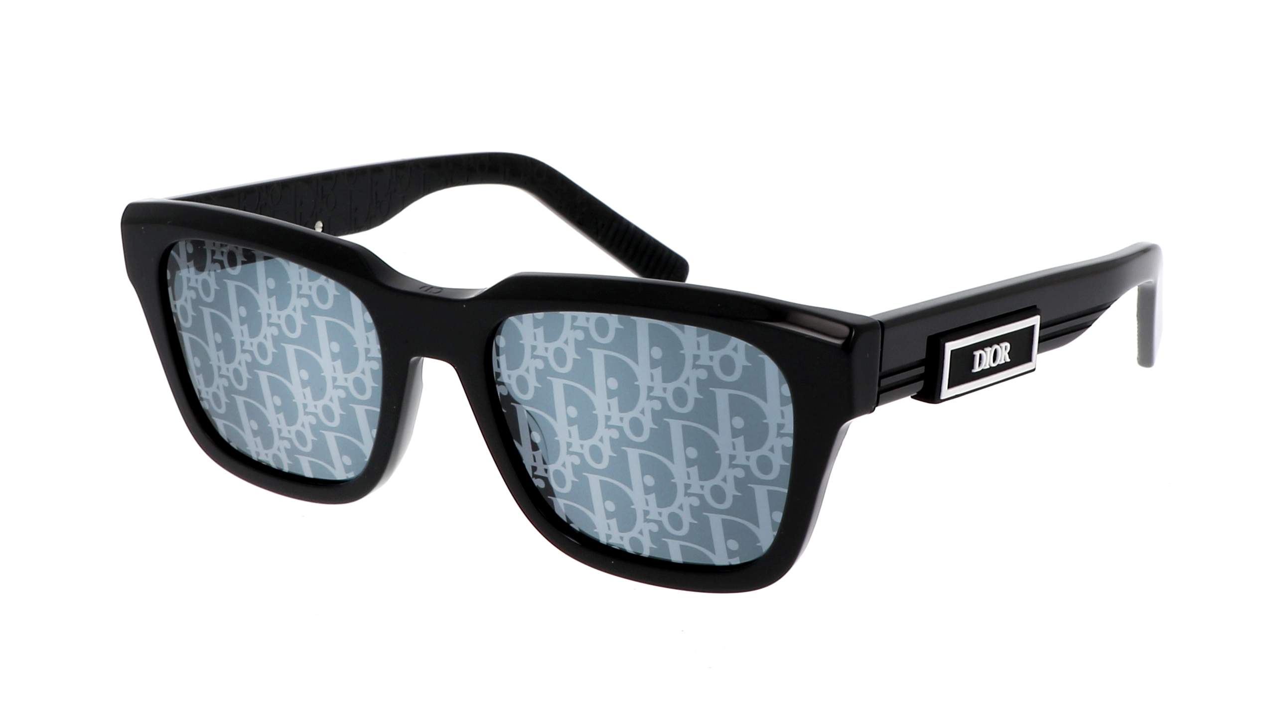 Lunettes de soleil Dior DIORB23 S1I noires avec verres à logo Dior