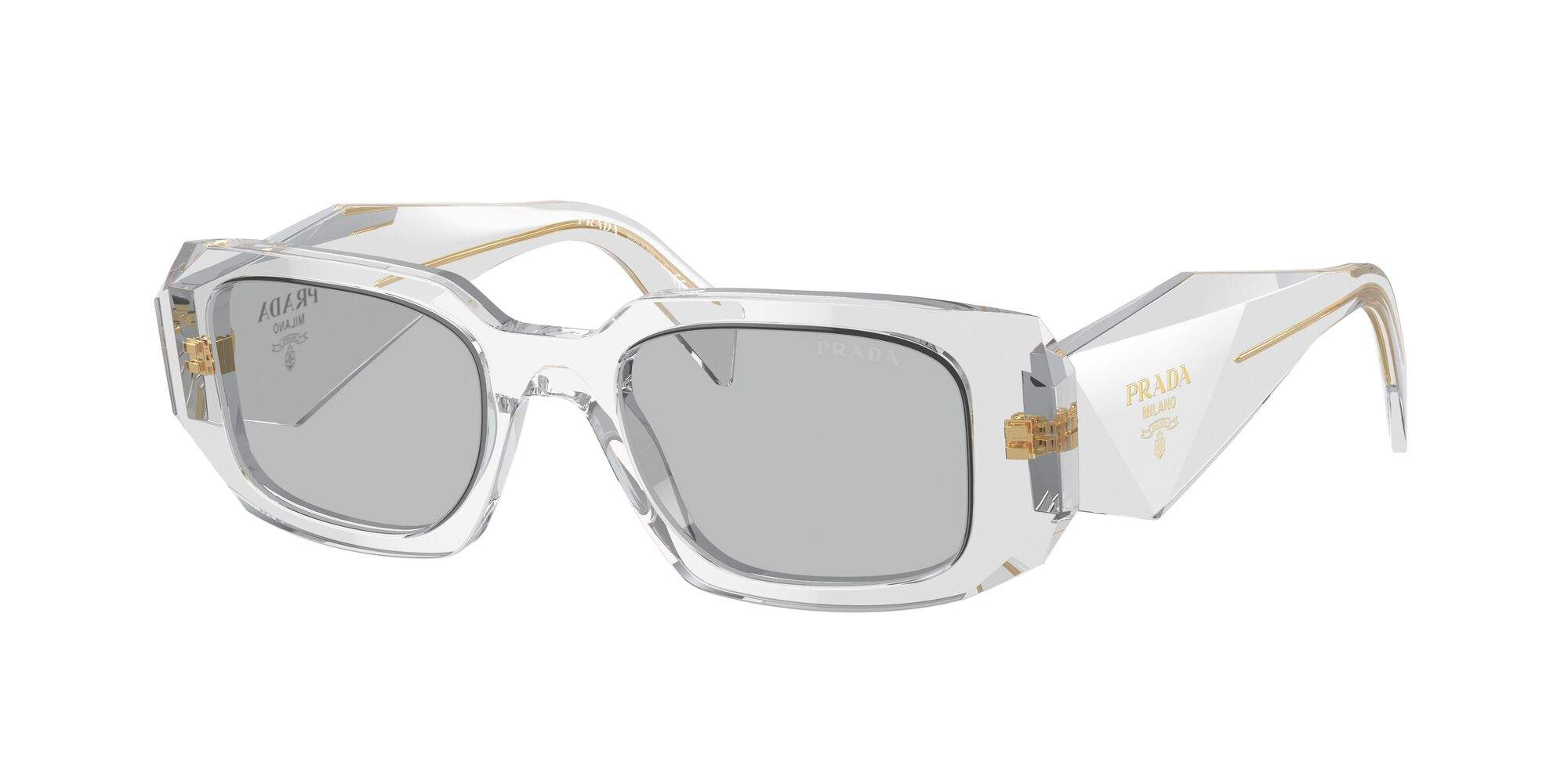 Prada PR 17WS avec verres gris pour une vision naturelle