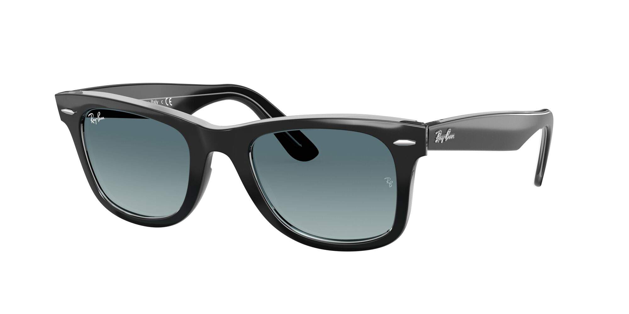 Ray-Ban Wayfarer RB2140 Black on Transparent