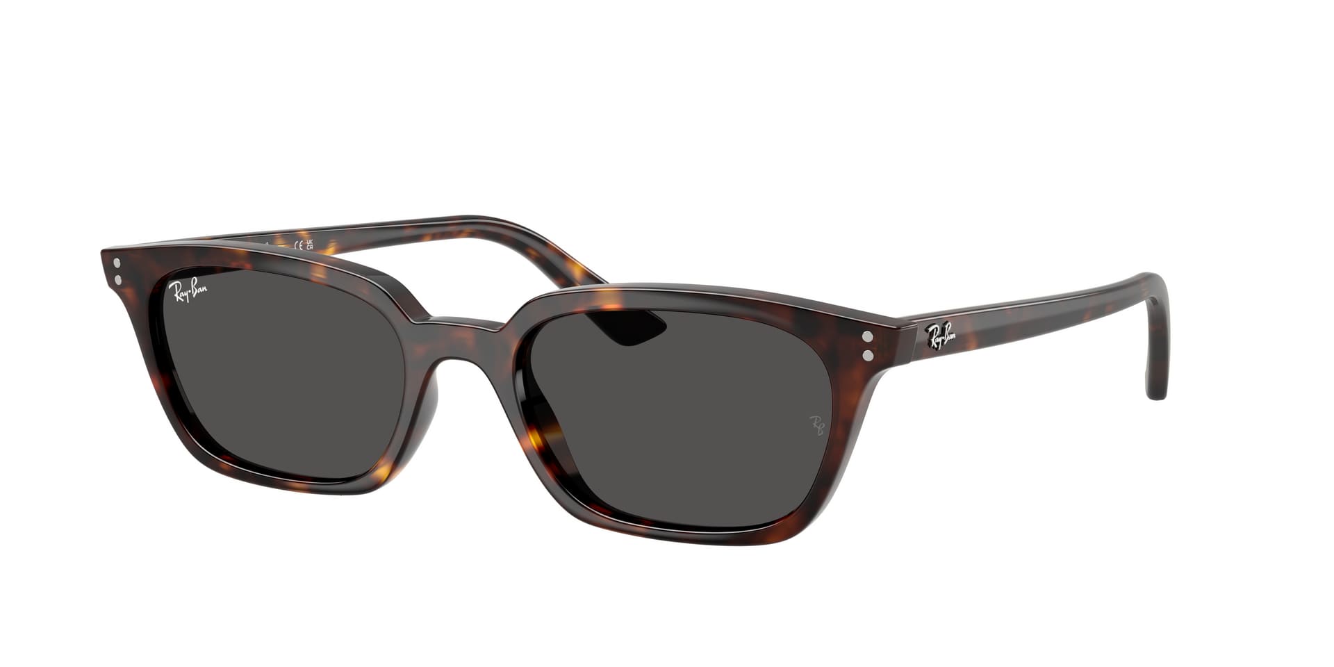 Ray-Ban Zaya RB4456 1359/87 - acétate havane, forme œil-de-chat contemporaine