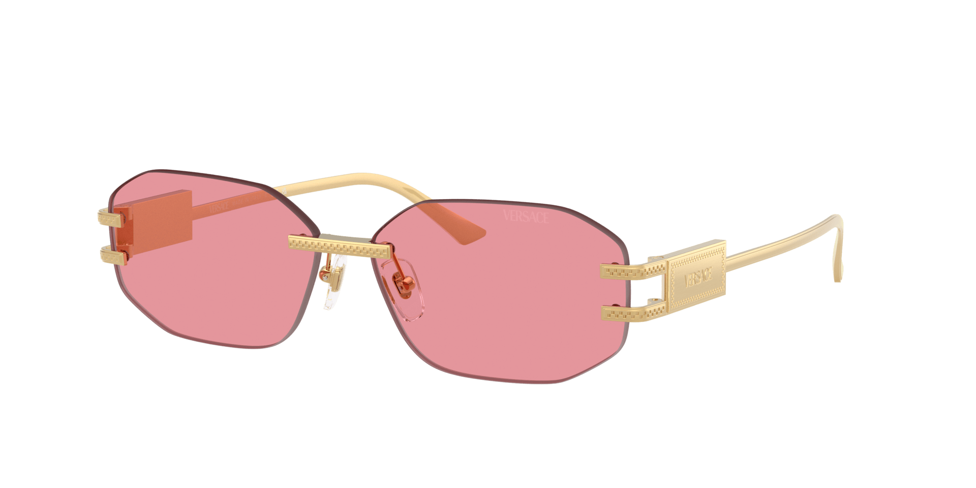 Versace VE2274 monture or avec verres roses lumineux