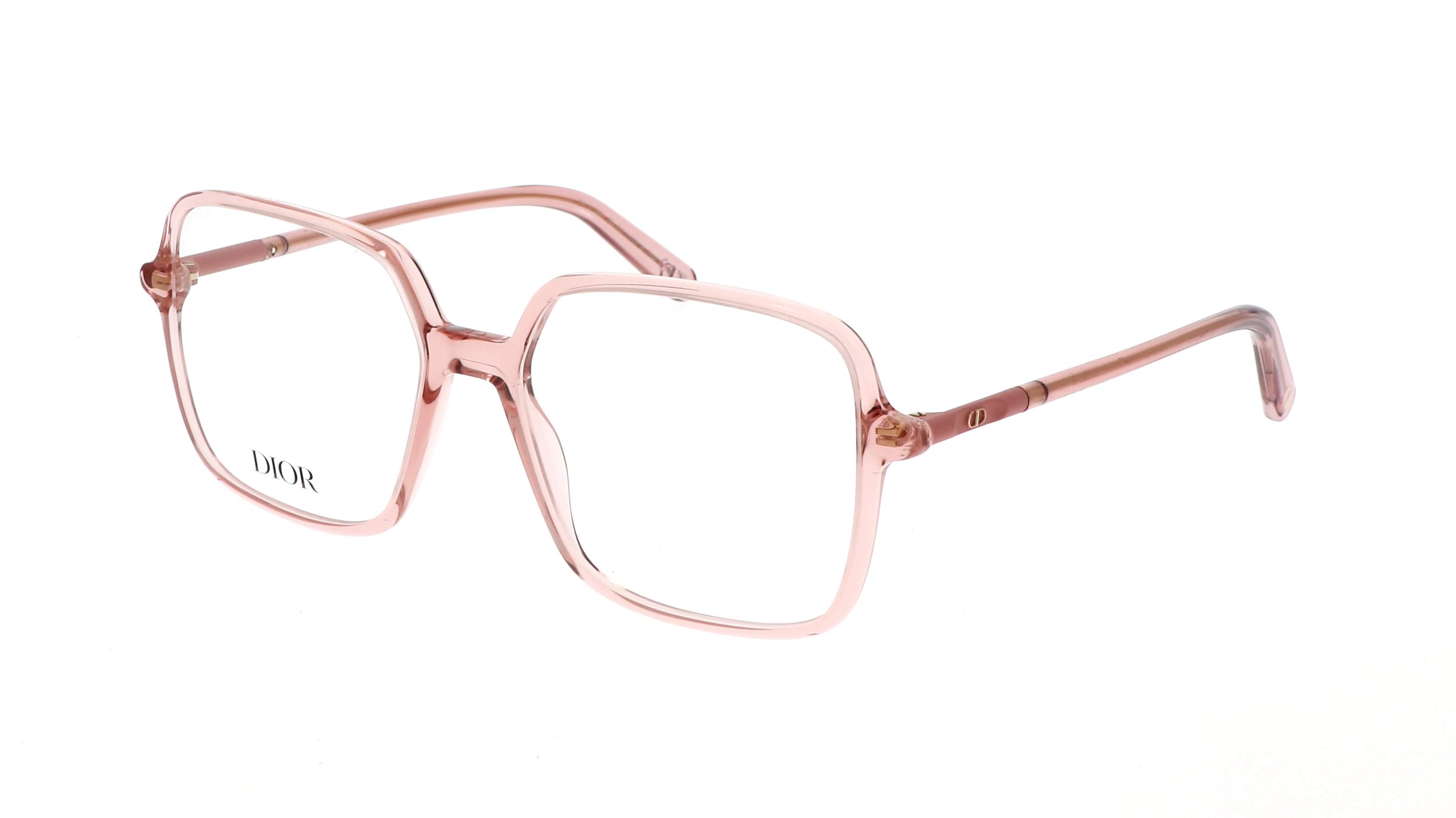 Dior MINI CD O S2I 4100 54-16 lunettes de vue rose nude forme carrée