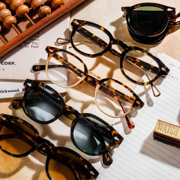 Lunettes rondes Moscot Lemtosh adoucissant un visage carré