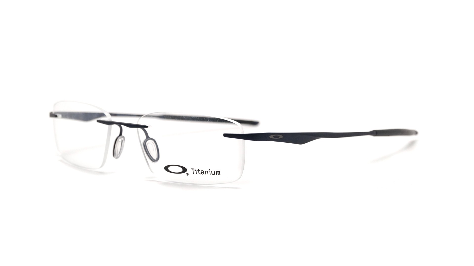 Oakley Wingfold Evr OX5118-04 53-18 : monture sans monture bleue en titane