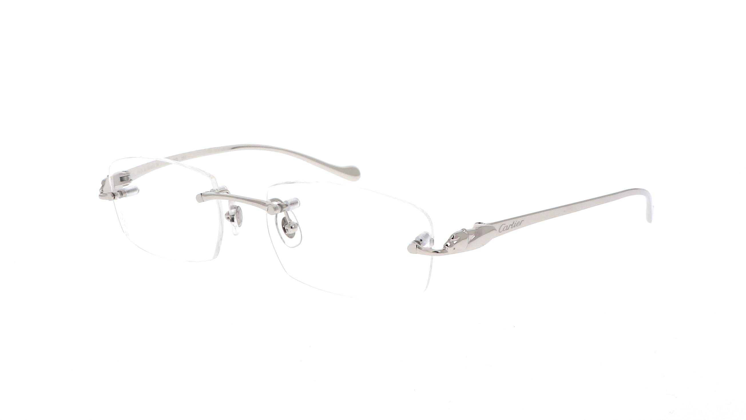 Cartier CT0061O 003 – monture percée en métal argenté