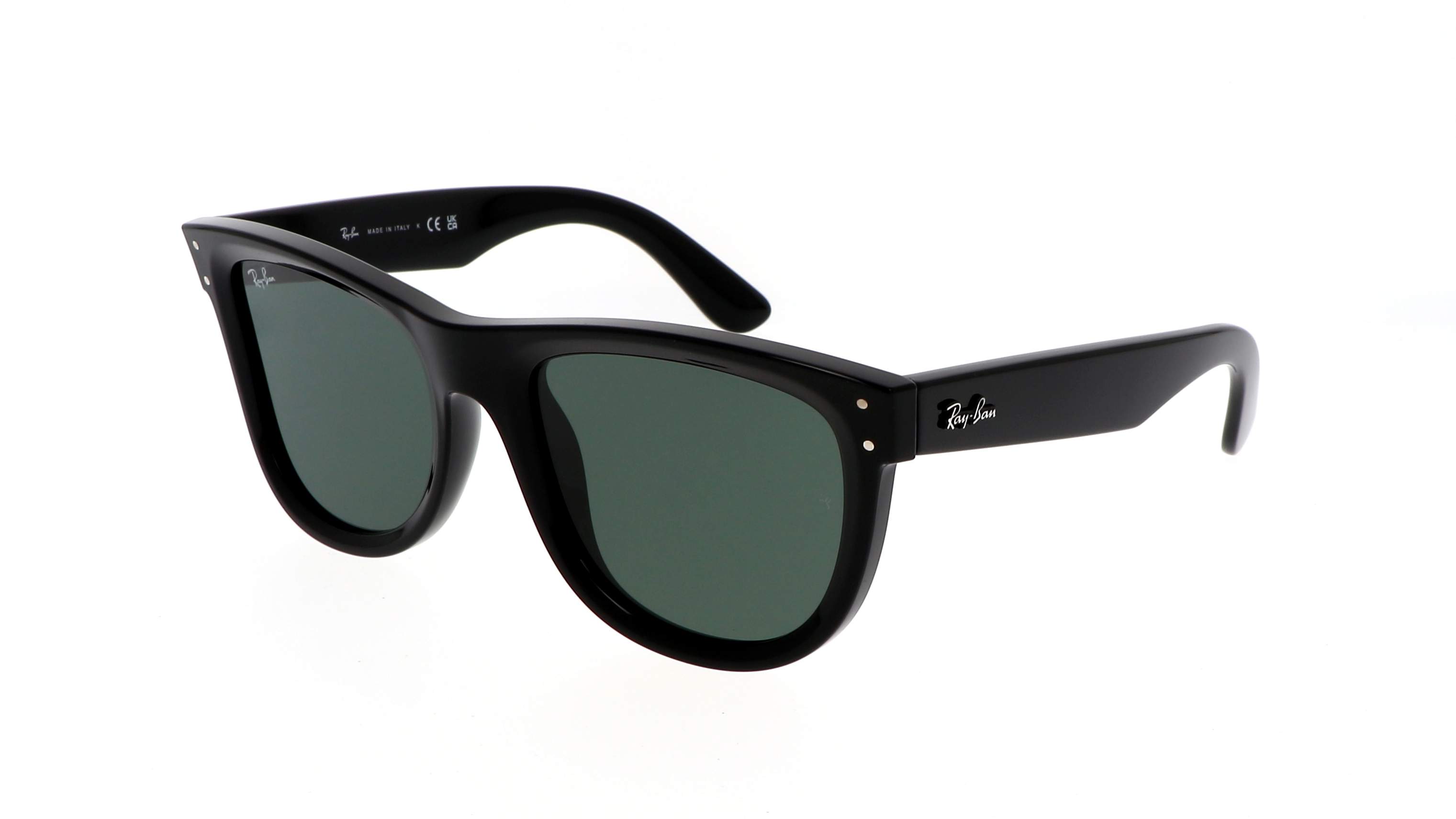 Ray-Ban Wayfarer Reverse RBR0502S 6677/VR - monture noire graphique, verres polarisés