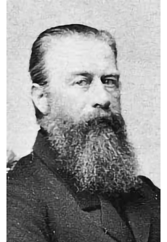 Portrait de J.F. Voigtländer, pionnier des lunettes sans monture à Vienne
